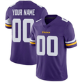 Custom MN.Vikings Purple Vapor Untouchable Limited Stitched Football Jersey