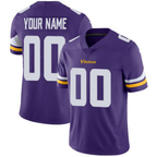 Custom MN.Vikings Purple Vapor Untouchable Limited Stitched Football Jersey