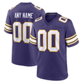 Custom Minnesota Vikings Purple Classic Game Stitched Football Jersey