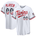 Custom Minnesota Twins 2026 All-Star Edition Stars & Stripes White Stadium Pick-A-Player Baseball Jersey