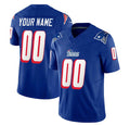 Custom NE.Patriots Active Player Blue 2023 F.U.S.E. Throwback Limited Stitched Football Jersey Marou