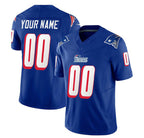 Custom NE.Patriots Active Player Blue 2023 F.U.S.E. Throwback Limited Stitched Football Jersey Marou