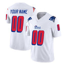 Custom NE.Patriots White 2023 F.U.S.E. Throwback Limited Stitched Football Jersey Marou