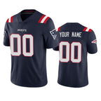 Custom NE.Patriots Navy 2020 Vapor Limited Football Jersey Marou