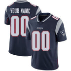 Custom NE.Patriots Navy Vapor Untouchable Player Limited Football Jersey Marou