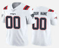 Custom NE.Patriots New White Vapor Untouchable Stitched Limited Football Jersey Marou