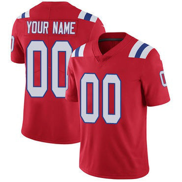 Custom NE.Patriots Red Vapor Untouchable Player Limited Football Jersey Marou