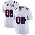 Custom NE.Patriots White Team Big Logo Vapor Untouchable Limited Football Jersey Marou