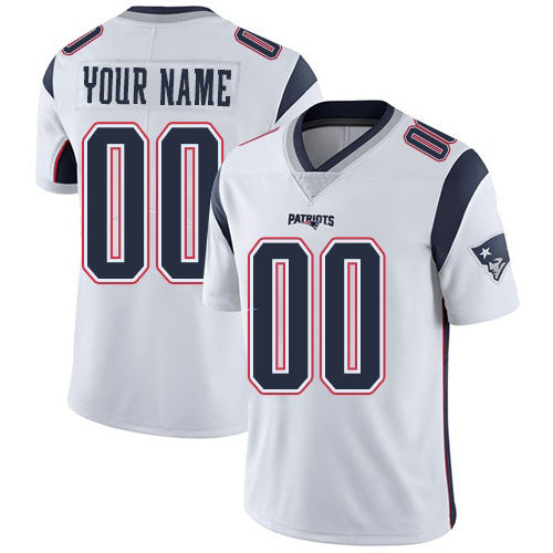 Custom NE.Patriots White Vapor Untouchable Player Limited Football Jersey Marou