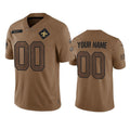 Custom NO.Saints Active Player 2023 Brown Salute To Setvice Limited Stitched Football Jersey Marou