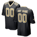 Custom NO.Saints Black Game Football Jersey Marou