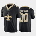 Custom NO.Saints Black Team Big Logo Vapor Untouchable Limited Football Jersey Marou