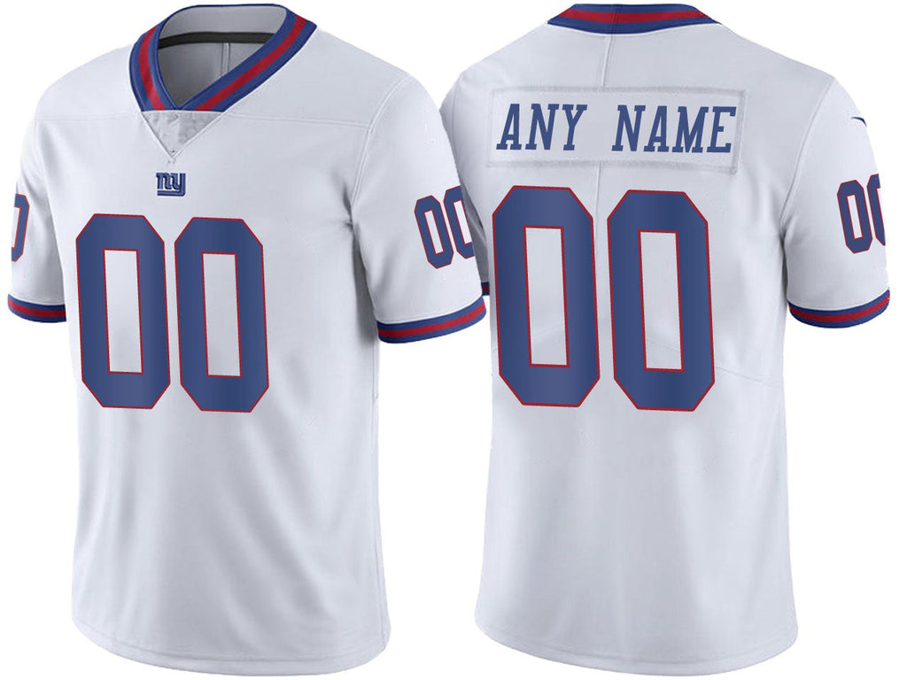 Custom NY.Giants ACTIVE PLAYER White Color Rush Limited Stitched Football Jersey Marou