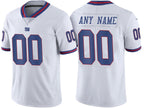 Custom NY.Giants ACTIVE PLAYER White Color Rush Limited Stitched Football Jersey Marou