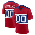 Custom NY.Giants Century Red Alternate Game Football Jersey Marou