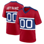 Custom NY.Giants Century Red Alternate Game Football Jersey Marou