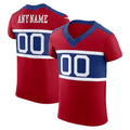 Custom NY.Giants Red Alternate Vapor F.U.S.E. Elite Football Jersey Marou