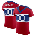 Custom NY.Giants Red Alternate Vapor F.U.S.E. Elite Football Jersey Marou