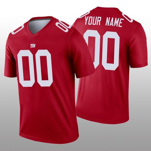 Custom NY.Giants Red Inverted Legend Football Jersey Marou
