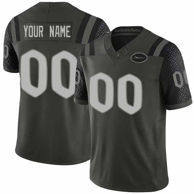 Custom NY.Jets Active Player Black 2025 F.U.S.E. Rivalries Vapor Limited Stitched Football Jersey