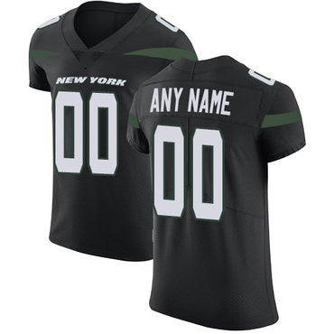 Custom NY.Jets Alternate Black Vapor Untouchable Elite Football Jersey Marou