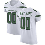 Custom NY.Jets Alternate Road White Vapor Untouchable Elite Football Jersey Marou
