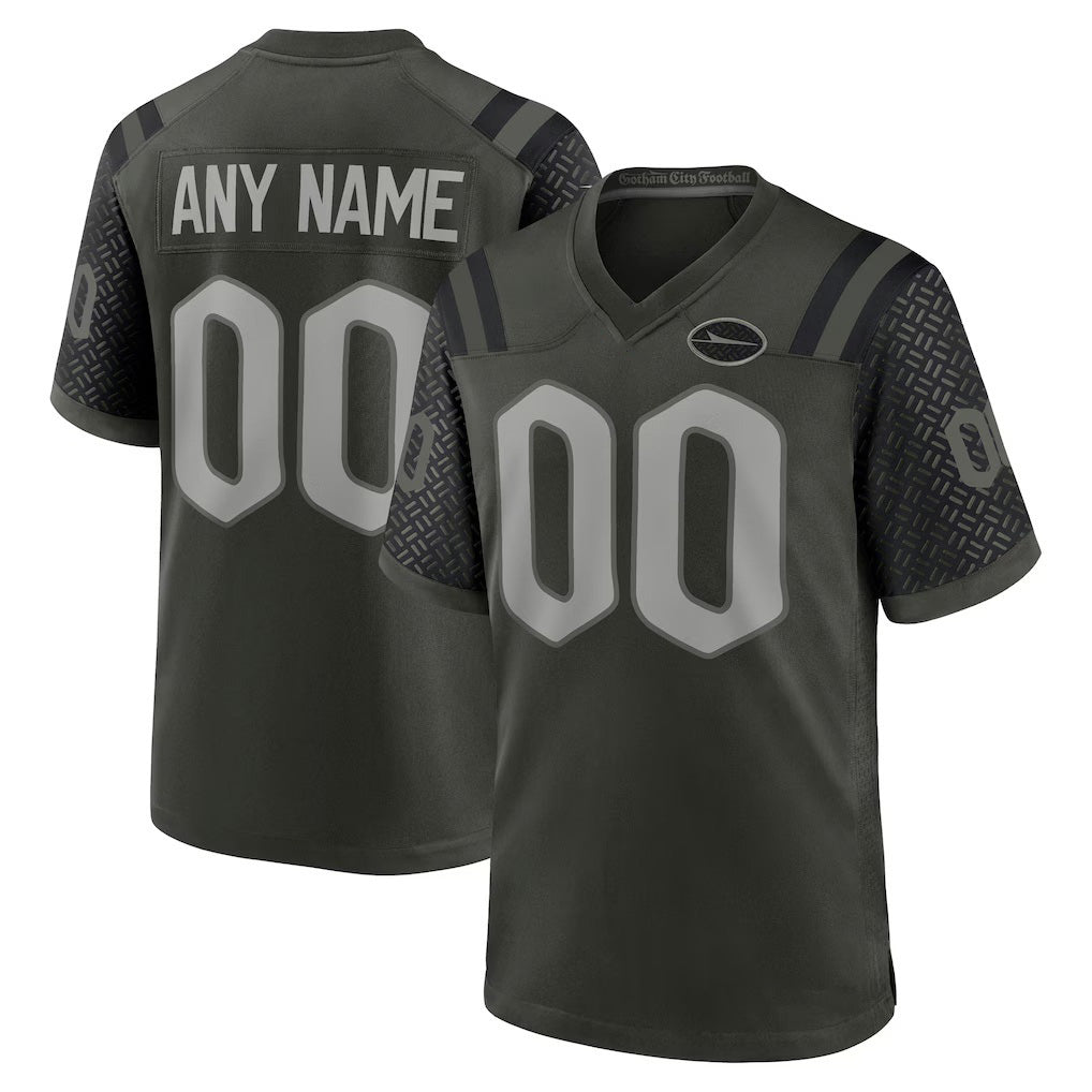 Custom NY.Jets Black 2025 Rivalries Collection Game Football Jersey Marou