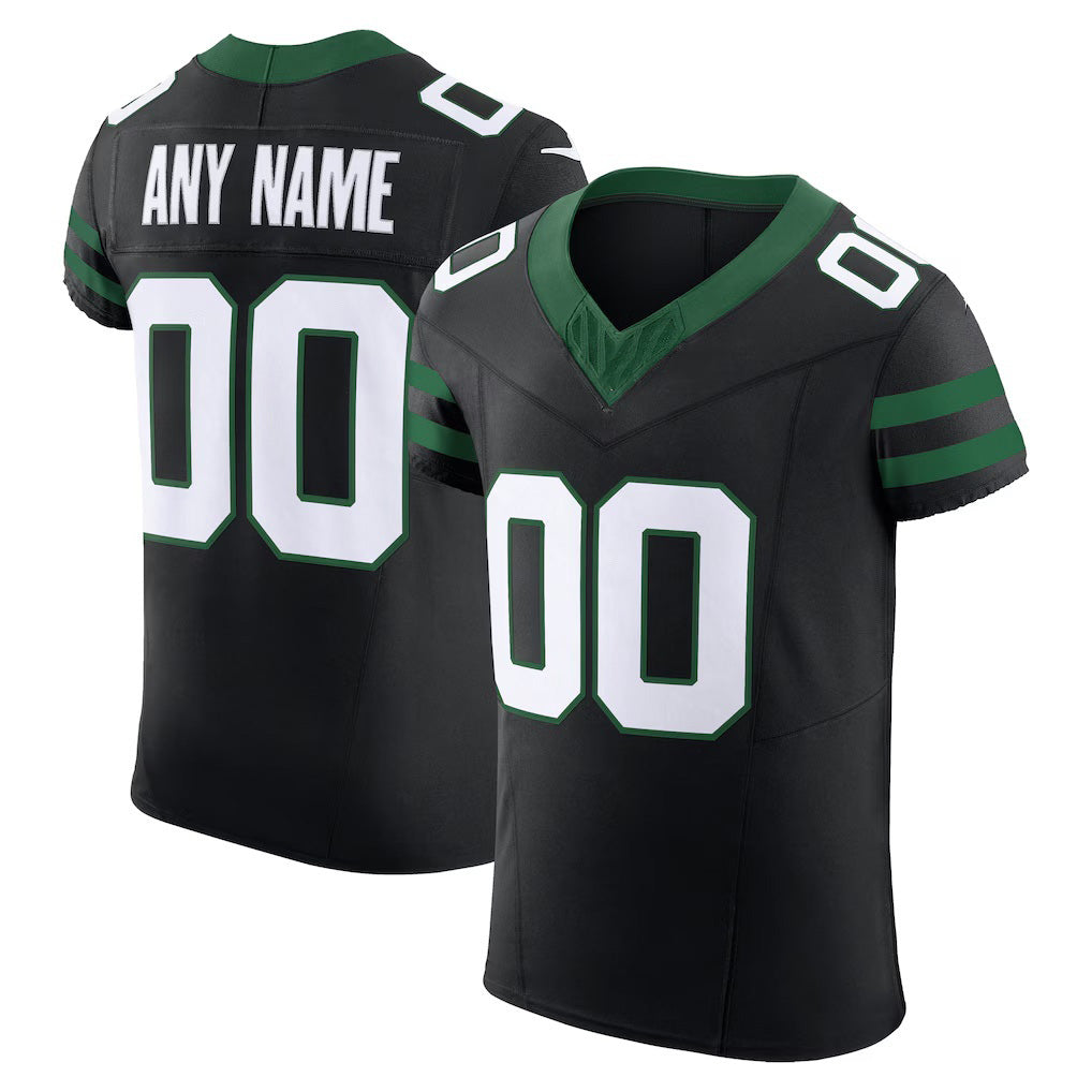 Custom NY.Jets Legacy Black Alternate Vapor F.U.S.E. Elite Football Jersey Marou