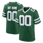 Custom NY.Jets Legacy Green Game Football Jersey Marou