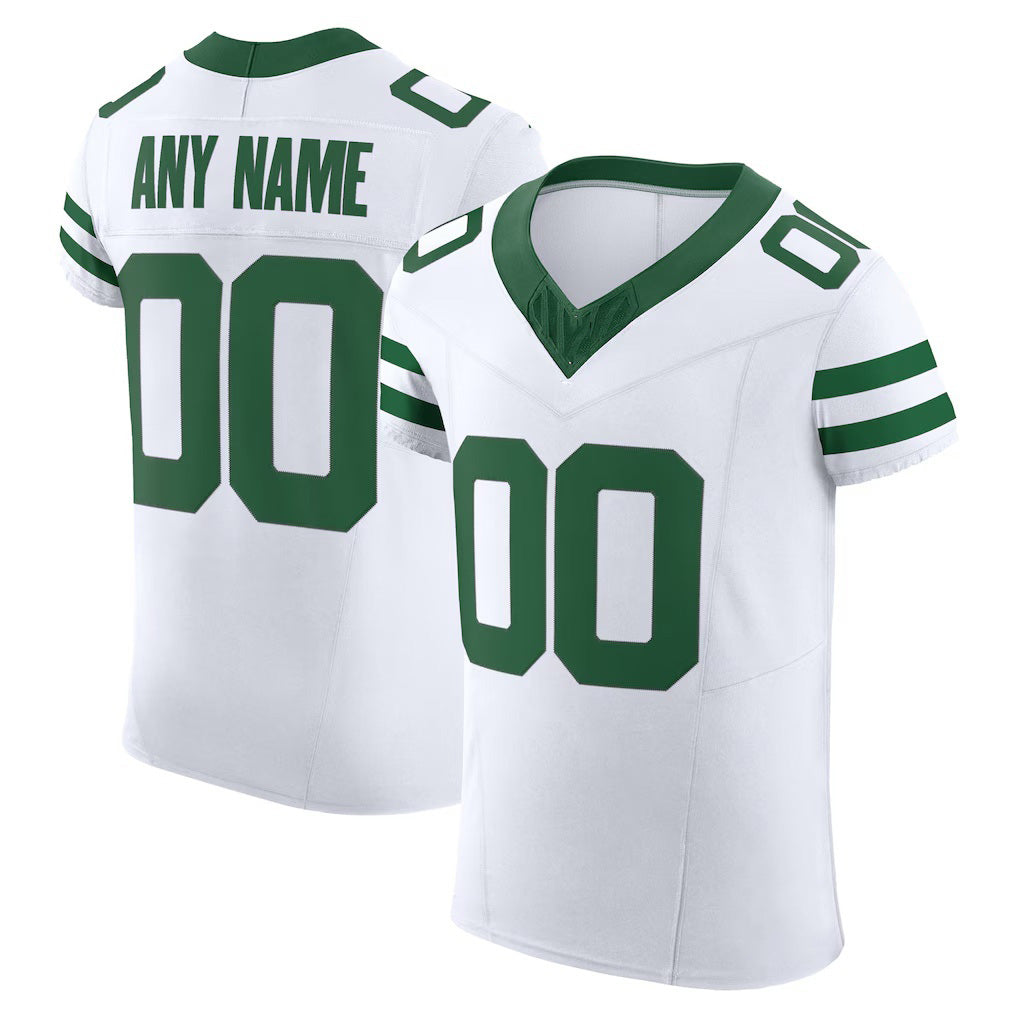 Custom NY.Jets White Vapor F.U.S.E. Elite Football Jersey Marou 2