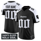 Custom New Orleans Saints Black Alternate Gothic Vieux Carré Edition F.U.S.E. Vapor Limited Stitched Football Jersey