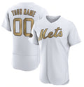 Custom New York Mets Active Player White 2022 All-Star Flex Base Stitched Baseball jersey