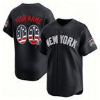 Custom New York Yankees Navy USA 250 Fourth of July Limited Baseball Stitched Jersey