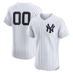 Custom New York Yankees White Home Elite Baseball Jersey