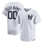 Custom New York Yankees White Home Limited Baseball Jersey