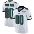 Custom P.Eagles ACTIVE PLAYER White LVII Patch Vapor Untouchable Limited Stitched Football Jersey Marou