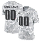Custom P.Eagles Active Player 2024 F.U.S.E Arctic Camo Salute To Service Limited Stitched Football Jersey Marou