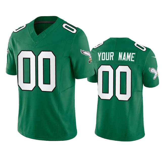 Custom P.Eagles Active Player Green 2023 F.U.S.E. Vapor Untouchable Stitched Football Jersey Marou