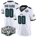 Custom P.Eagles Active Player White 2024 NFC East Champions F.U.S.E. Vapor Untouchable Limited Stitched Football Jersey Marou
