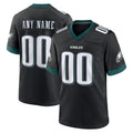 Custom P.Eagles Black Alternate Game Football Jersey Marou