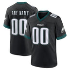 Custom P.Eagles Black Alternate Game Football Jersey Marou