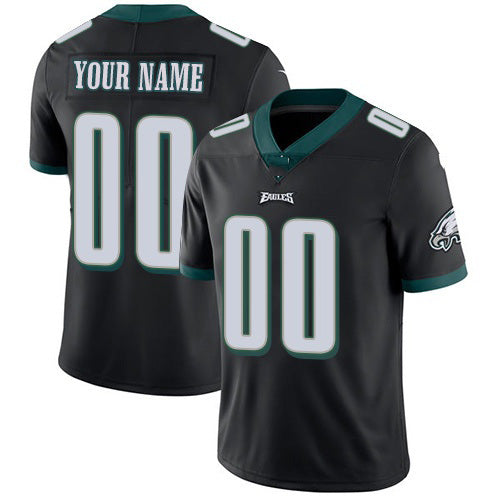 Custom P.Eagles Black Alternate Stitched Vapor Untouchable Limited Football Jersey Marou