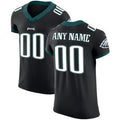 Custom P.Eagles Black Vapor Untouchable Elite Football Jersey Marou