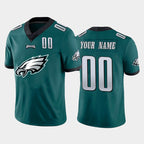 Custom P.Eagles Green Team Big Logo Number Vapor Untouchable Limited Football Jersey Marou