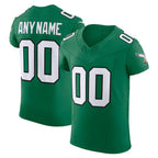 Custom P.Eagles Kelly Green 2nd Alternate Vapor F.U.S.E. Elite Football Jersey Marou