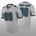 Custom P.Eagles Silver Inverted Legend Football Jersey Marou