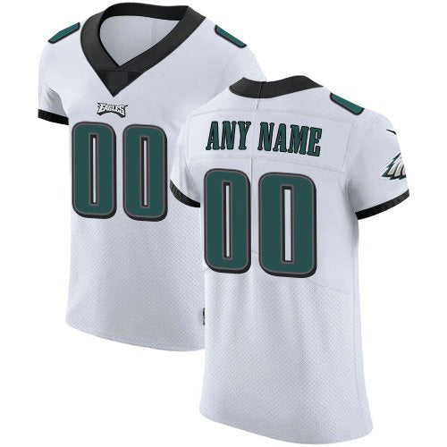 Custom P.Eagles White Vapor Untouchable Elite Football Jersey Marou