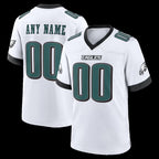 Custom P.Eagles White White Game Football Jersey Marou