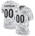 Custom P.Steelers Active Player 2024 F.U.S.E Arctic Camo Salute To Service Limited Stitched Football Jersey Marou