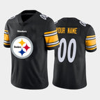 Custom P.Steelers Black Team Big Logo Vapor Untouchable Limited Football Jersey Marou